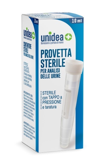 UNIDEA PROVETTA STERILE PER ANALISI URINE 10 ML - Gruppofarmastore.it