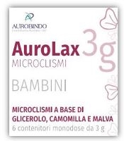 MICROCLISMI PER BAMBINI AUROLAX 6 CONTENITORI 3 G - Gruppofarmastore.it