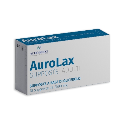 SUPPOSTE AUROLAX GLICEROLO 2500 MG 18 SUPPOSTE - Gruppofarmastore.it