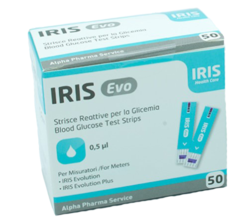STRISCE MISURAZIONE GLICEMIA IRIS EVO 50 PEZZI - Gruppofarmastore.it
