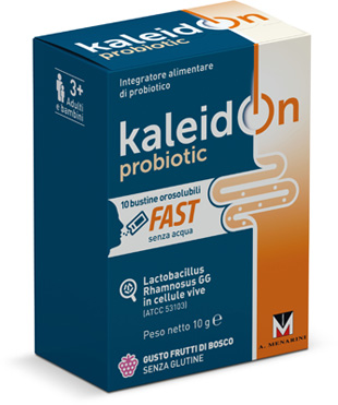 KALEIDON PROBIOTIC FAST FRUTTI DI BOSCO 10 BUSTE OROSOLUBILI - Gruppofarmastore.it