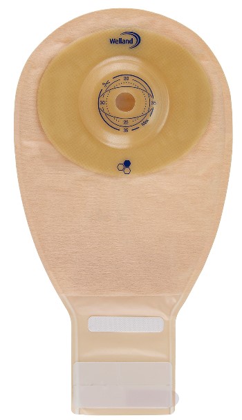 SACCA PER ILEOSTOMIA OPACA RITAGLIABILE WELLAND AURUM PROFILE ILEO MIDI DIAMETRO 13-48 MM INIZIO CONVESSITA' 48 MM 10 PEZZI - Gruppofarmastore.it