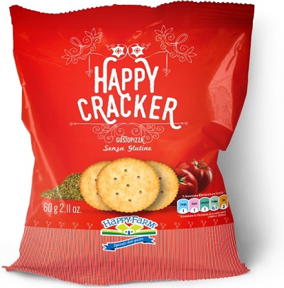 HAPPY FARM HAPPY CRACKERS GUSTO PIZZA 60 G - Gruppofarmastore.it