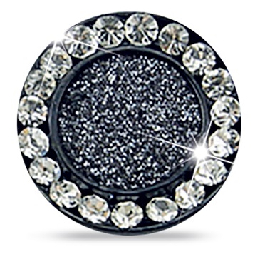 ORECCHINO BOTTONE NERO CRIST - Gruppofarmastore.it