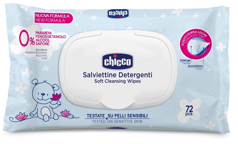 CHICCO COSMESI SALVIETTE 72 PEZZI PLAQ - Gruppofarmastore.it