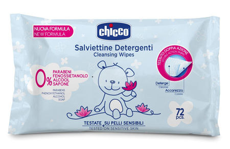 CHICCO COSMESI SALVIETT 72 PEZZI SENZA PLAQ - Gruppofarmastore.it