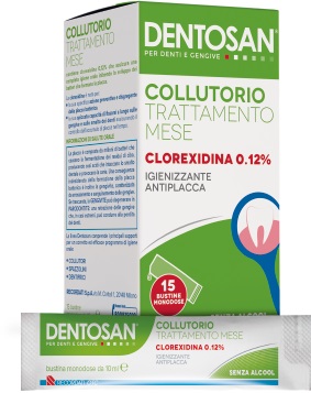 DENTOSAN COLLUTORIO MONODOSE TRATTAMENTO MENSILE 0,12% 15 BUSTINE DA 10 ML - Gruppofarmastore.it