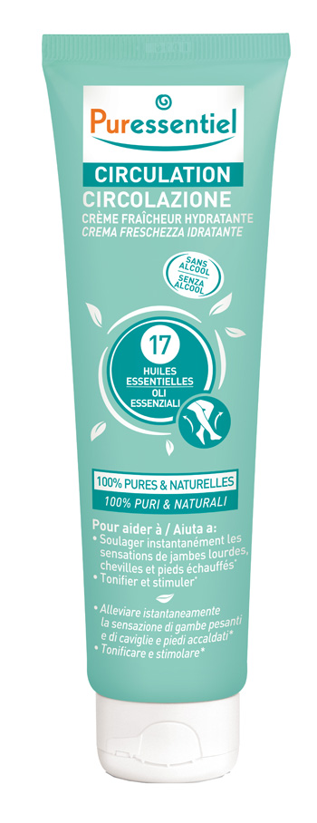 PURESSENTIEL CREMA CIRCOLAZIONE FRESCHEZZA IDRATANTE GAMBE EI STANCHI 100 ML - Gruppofarmastore.it