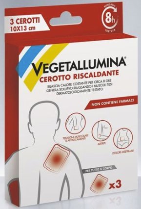 VEGETALLUMINA CEROTTO RISCALDANTE 3 PEZZI - Gruppofarmastore.it