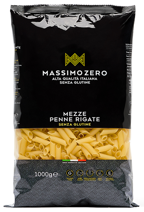 MASSIMO ZERO MEZZE PENNE RIGATE 1 KG - Gruppofarmastore.it