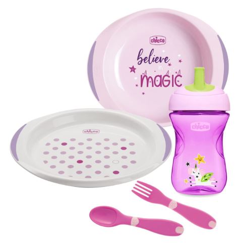 CHICCO SET PAPPA 12 MESI+ ROSA - Gruppofarmastore.it