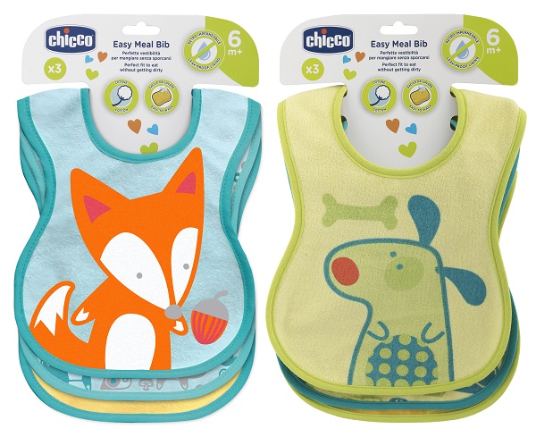 CHICCO BAVAGLINE PAPPA 6M+ 3PZ NEUTRE - Gruppofarmastore.it