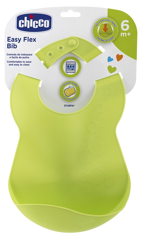 CHICCO BAVAGLINA RIGIDA 6M+ VERDE - Gruppofarmastore.it