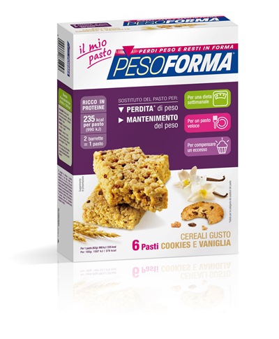 PESOFORMA BARR CEREALI COOKIES VANIGLIA 372 G - Gruppofarmastore.it
