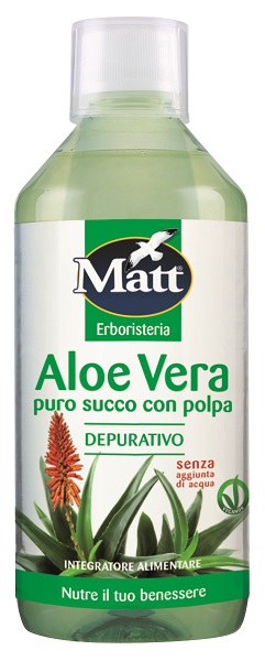MATT ERBORISTERIA ALOE VERA PURA DEPURATIVO 500 ML - Gruppofarmastore.it