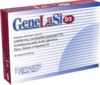 GENELASI D3 20 CAPSULE DA 450 MG NUOVA FORMULA - Gruppofarmastore.it