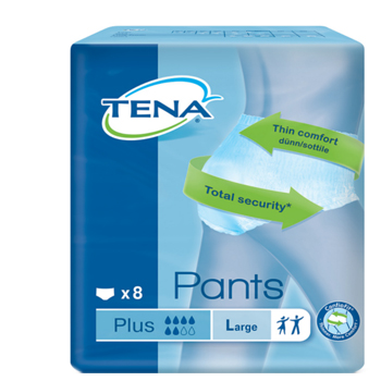 PANNOLONE PULL-UP TENA PANTS PLUS TAGLIA LARGE 8 PEZZI - Gruppofarmastore.it