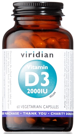 VIRIDIAN VITAMIN D3 2000IU 60CPS - Gruppofarmastore.it