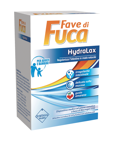 FAVE DI FUCA HYDRALAX 30 BUSTINE MONODOSE DA 5,07 G GUSTO AMARENA - Gruppofarmastore.it