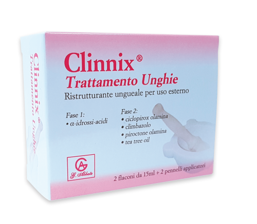 CLINNIX TRATTAMENTO UNGHIE 2 FLACONI 15 ML + 2 PENNELLI APPLICATORI - Gruppofarmastore.it