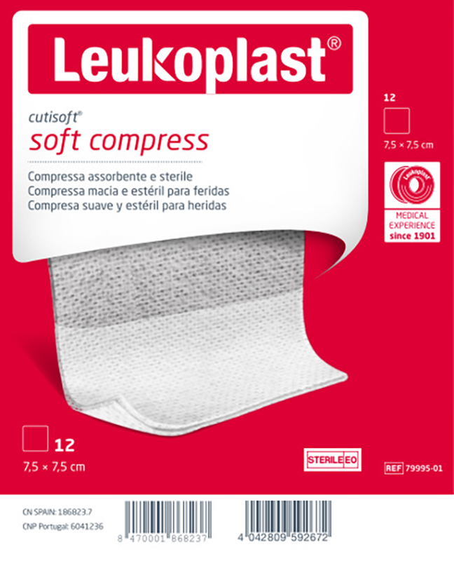 GARZA IDROFILA COMPRESSA CUTISOFT TESSUTO NON TESSUTO 7,5X7,5 CM 12 PEZZI - Gruppofarmastore.it