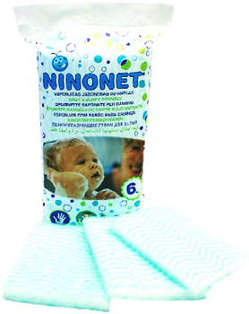 NINONET SPUGNETTA SAPONATA PER BIMBI 6 PEZZI - Gruppofarmastore.it
