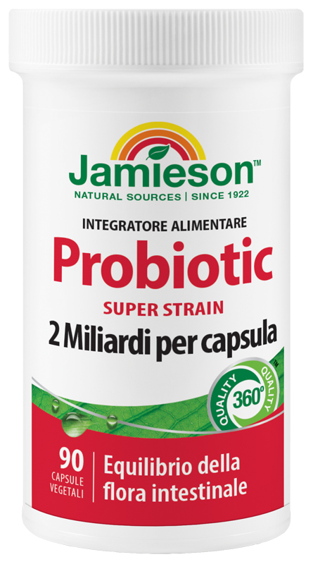 JAMIESON PROBIOTIC SUPER STRAIN 90 CAPSULE VEGETALI - Gruppofarmastore.it