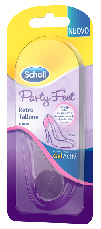 PLANTARE ORTOPEDICO PER RETRO TALLONE PARTY FEET SCHOLL GEL ACTIV 1 PAIO - Gruppofarmastore.it