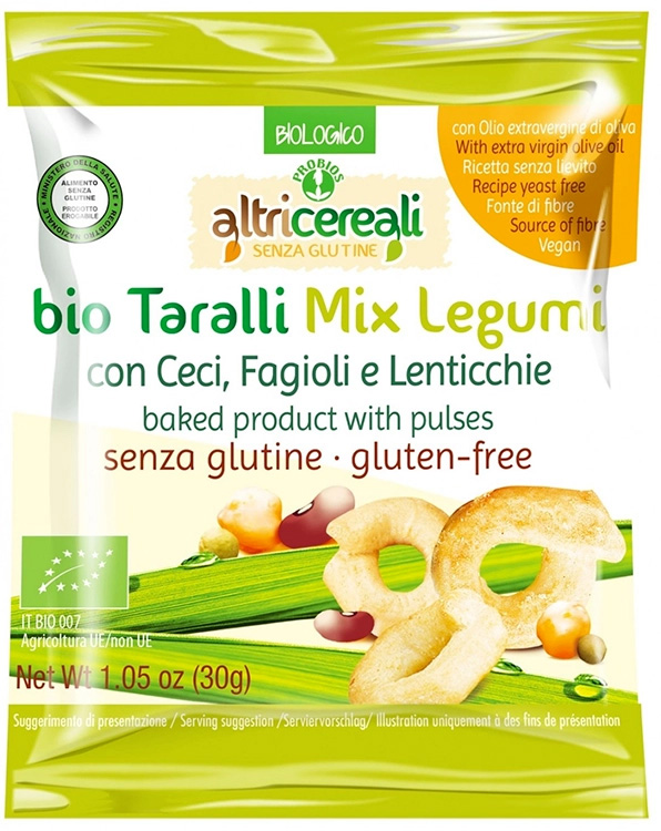 ALTRICEREALI TARALLI MIX LEGUMI 30 G - Gruppofarmastore.it