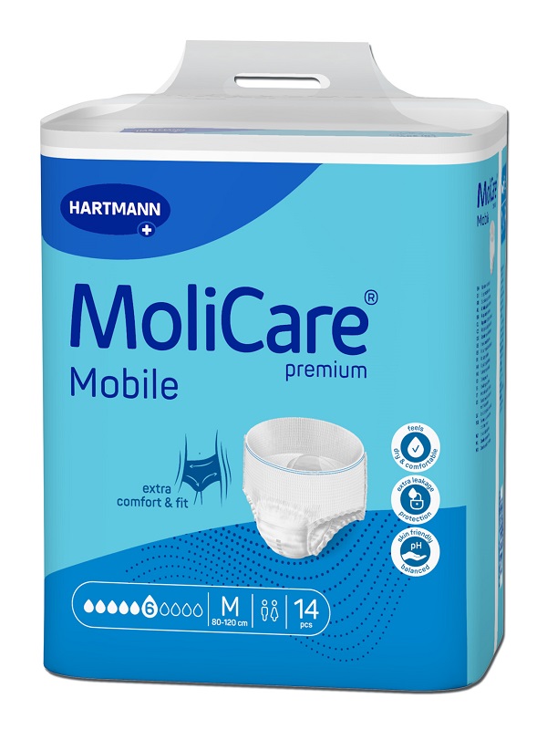PANNOLINO PULL UP GIORNO MOLICARE MOBILE 6 GOCCE M 14 PEZZI - Gruppofarmastore.it