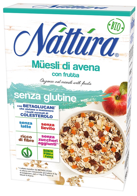 NATTURA MUESLI DI AVENA CON FRUTTA 300 G - Gruppofarmastore.it