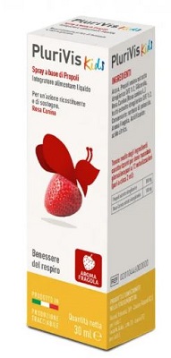 PLURIVIS SCIROPPO DI PROPOLI PER BAMBINI ALLA FRAGOLA 150 ML - Gruppofarmastore.it