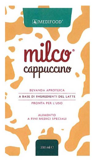 MEDIFOOD MILCO BEVANDA APROTEICA CAPPUCCINO 6 X 200 ML - Gruppofarmastore.it