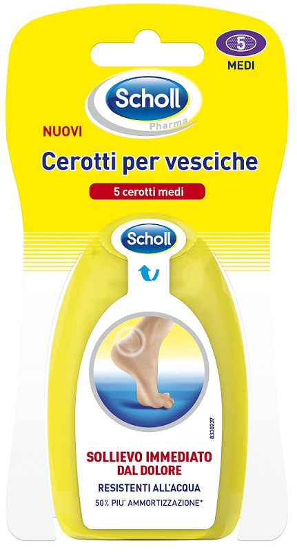 SCHOLL CEROTTI PER VESCICHE MEDIO DITA DEI PIEDI 6 PEZZI - Gruppofarmastore.it