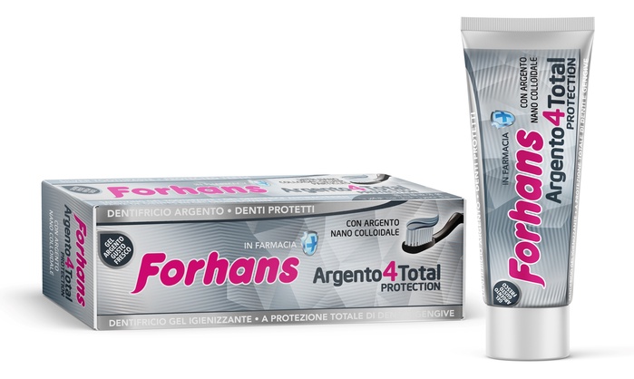 DENTIFRICIO SILVER 4 WHITE FORHANS 75 ML - Gruppofarmastore.it