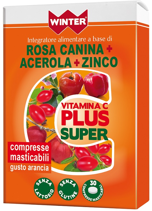 WINTER VITAMINA C PLUS SUPER  + ZINCO 30 COMPRESSE MASTICABILI - Gruppofarmastore.it