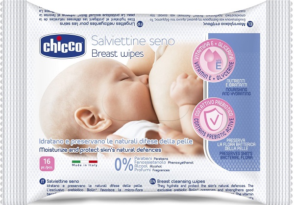 CHICCO SALVIETTE DETERGENTI PER IL SENO 16 PEZZI - Gruppofarmastore.it