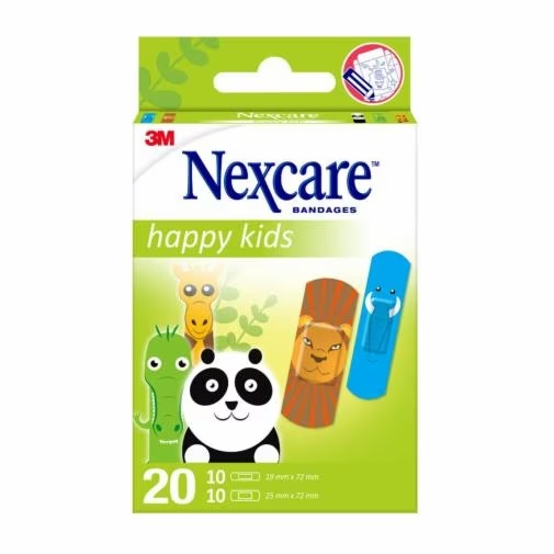 CEROTTI NEXCARE KIDS PLASTERS ANIMALS 20 PEZZI ASSORTITI - Gruppofarmastore.it