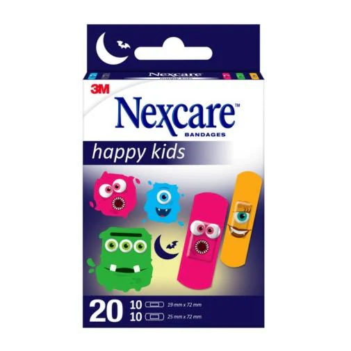 CEROTTI NEXCARE KIDS PLASTERS MONSTERS 20 PEZZI ASSORTITI - Gruppofarmastore.it