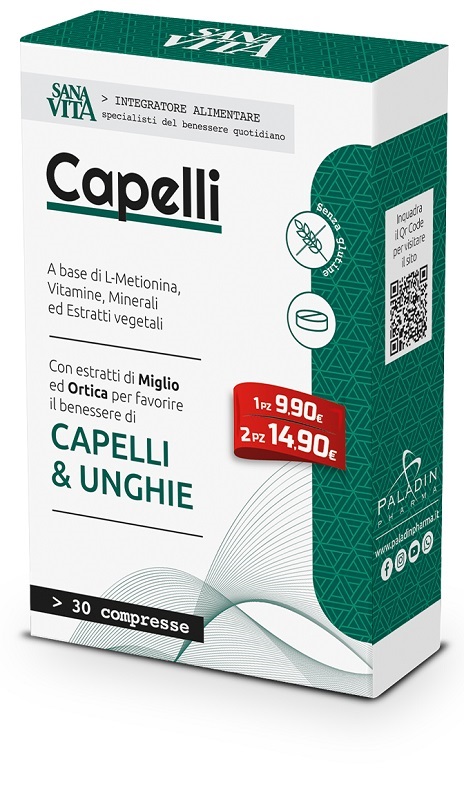 SANAVITA CAPELLI 30 COMPRESSE - Gruppofarmastore.it