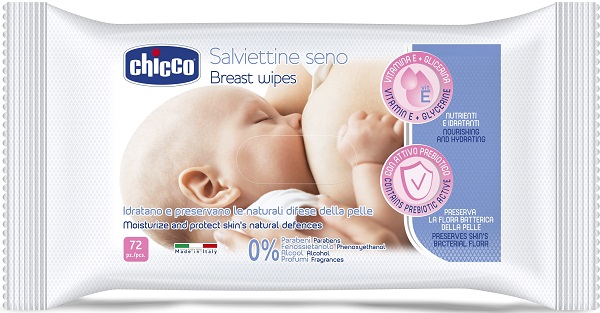 CHICCO SALVIETTE DETERGENTI PER IL SENO 72 PEZZI - Gruppofarmastore.it