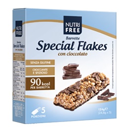 NUTRIFREE BARRETTE SPECIAL FLAKES CIOCCOLATO 24,8 G X 5 - Gruppofarmastore.it