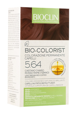 BIOCLIN BIO COLORIST 5,64 CASTANO CHIARO ROSSO RAME TIZIANO - Gruppofarmastore.it