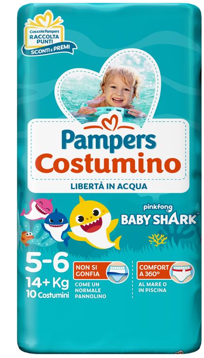 PAMPERS COSTUMINO CP 10 TG 5+ TG 5+ 10 PEZZI - Gruppofarmastore.it