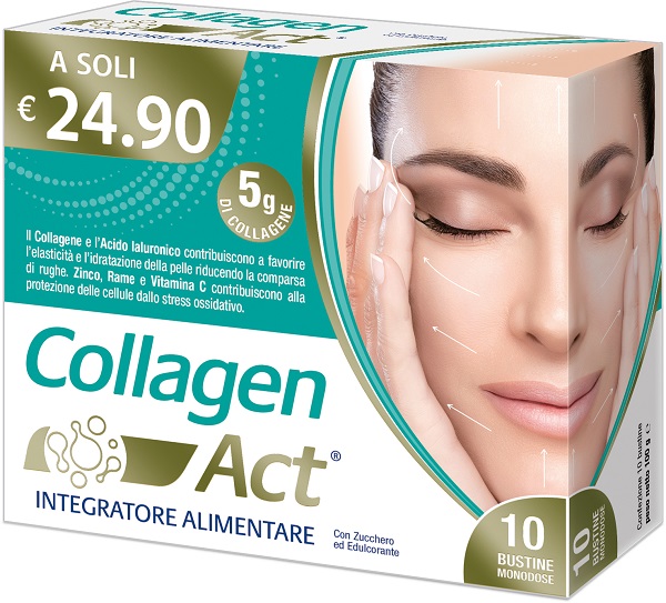 COLLAGEN ACT 10 BUSTINE MONODOSE - Gruppofarmastore.it