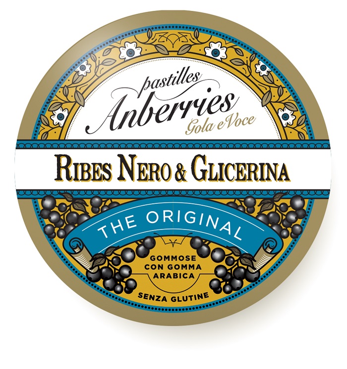 ANBERRIES CLASSICHE RIBES NERO & GLICERINA CARAMELLE 55 G - Gruppofarmastore.it