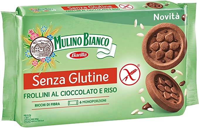 MULINO BIANCO SENZA GLUTINE FROLLINI AL CIOCCOLATO E RISO 6 MONOPORZIONI DA 41,66 G - Gruppofarmastore.it