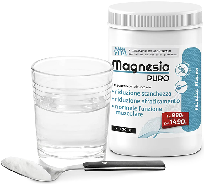 SANAVITA MAGNESIO PURO 150 G - Gruppofarmastore.it