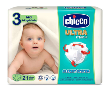 CHICCO PANNOLINO ULTRA CHICCHO MIDI 21 X 10 - Gruppofarmastore.it