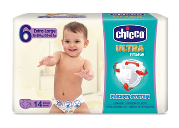 CHICCO PANNOLINO ULTRA XL 14 PEZZI - Gruppofarmastore.it